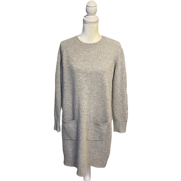 Gerard Darel Dresses & Skirts - Gerard Darel Gray Wool Cashmere Blend Sweater Dress Tunic Top 2